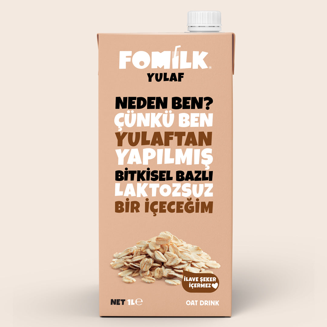 Fomilk Bitkisel Bazlı Yulaf İçeceği 1L